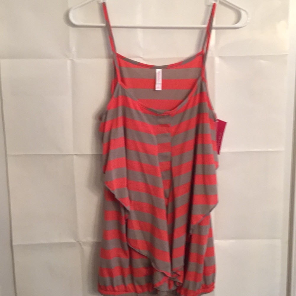 Xhilaration Women’s Tank Top Striped Size M